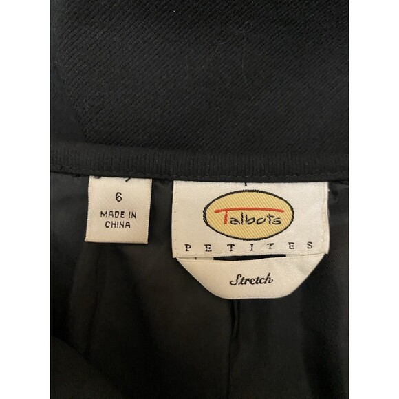 Talbots Wool Blend Pencil Skirt Size 6 Petite Black - Picture 3 of 5